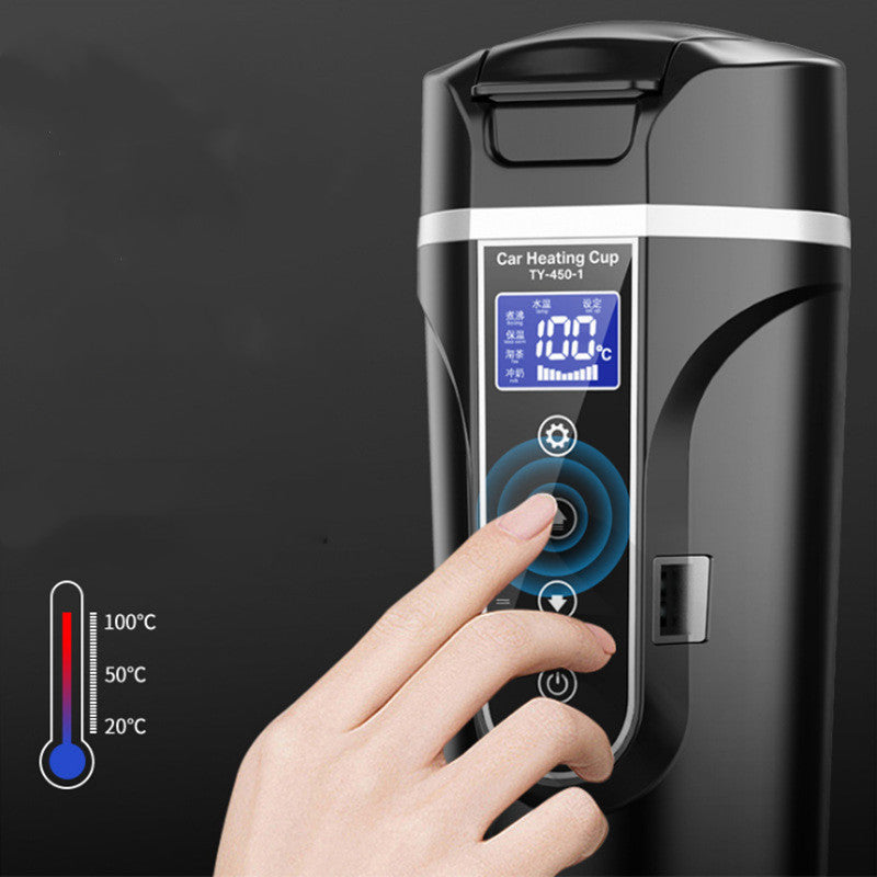 Portable Car Water Bottle with Smart Touch Digital Display