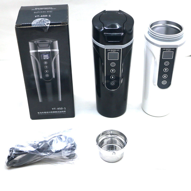 Portable Car Water Bottle with Smart Touch Digital Display