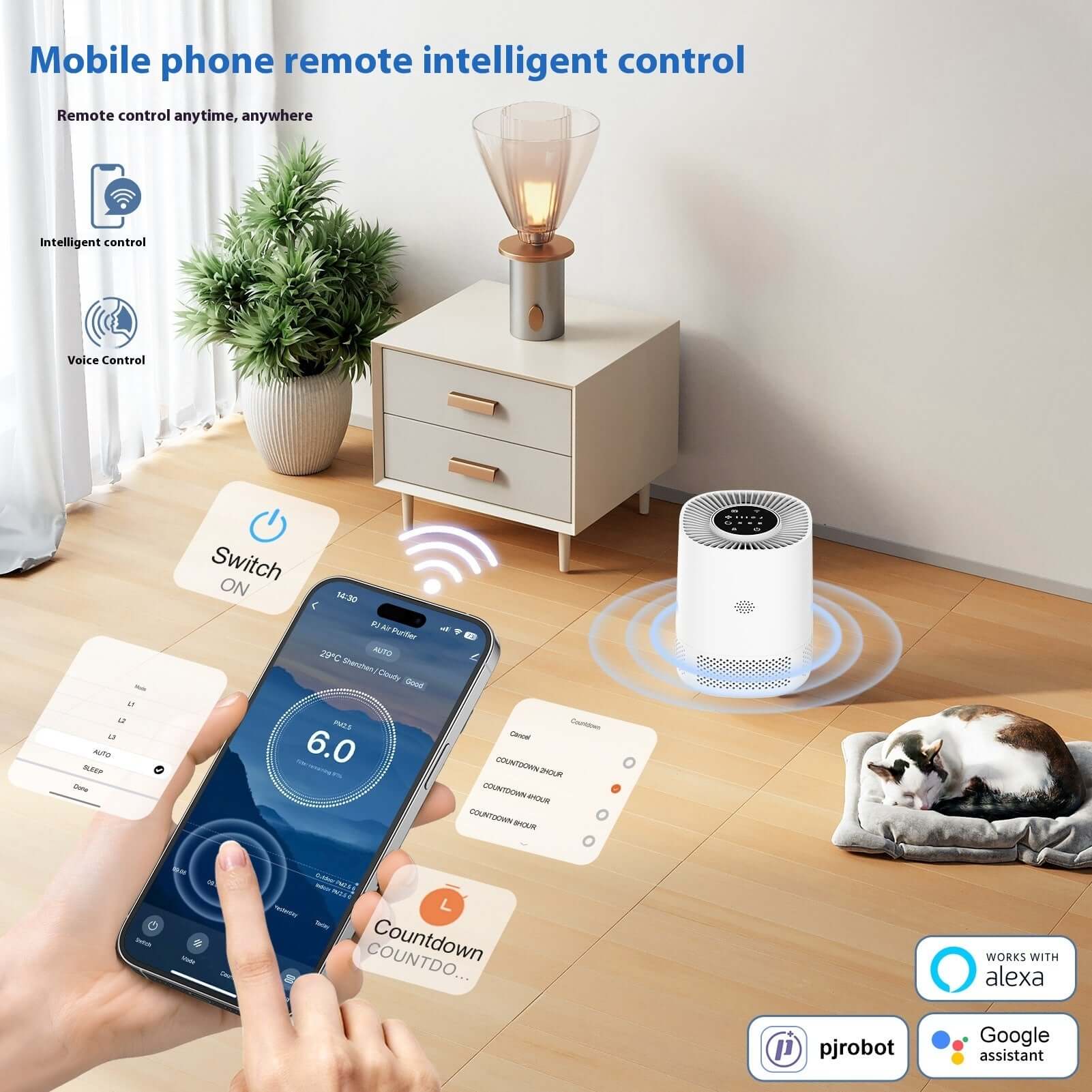 Wifi Air Purifier with Smart App Control