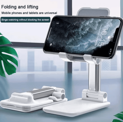 Foldable Phone Holder Stand for Office Desk with adjustable design for convenience and comfort.