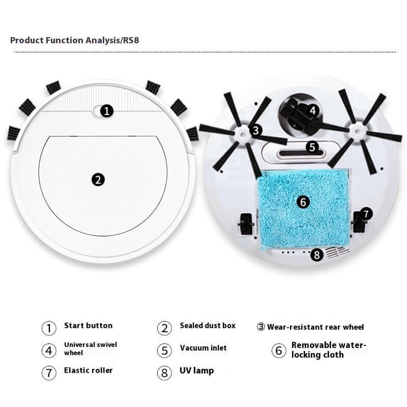 Smart Automatic Cleaning Sweeper with App Remote Control